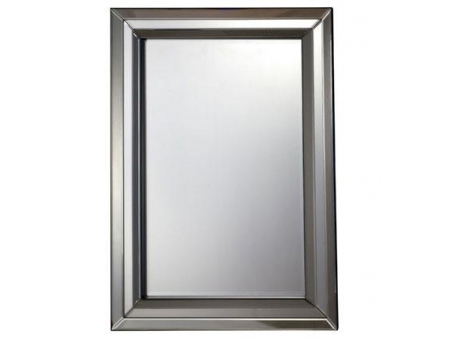 Miroir mural rectangulaire cadre en bois
