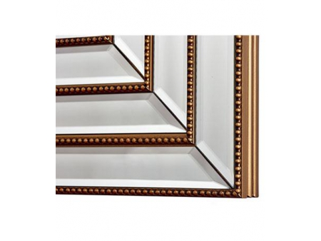 Miroir mural rectangulaire cadre en bois