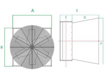 Ventilateur d'extraction grand volume DJF(C)