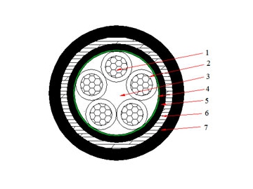 Câble N2XBY 0.6/1 kV (CU/XLPE/STA/PVC)