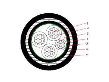 Câble N2XBY 0.6/1 kV (CU/XLPE/STA/PVC)