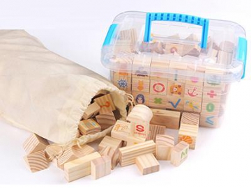 Blocs de construction en bois pour enfants