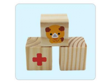 Blocs de construction en bois pour enfants