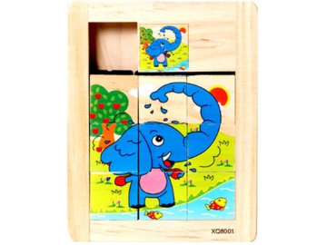 Puzzle coulissant en bois