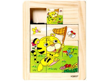 Puzzle coulissant en bois