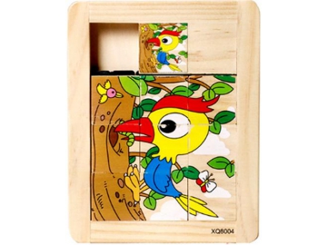 Puzzle coulissant en bois