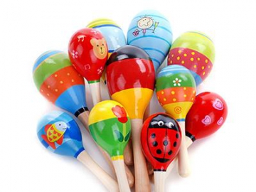 Maracas en bois solide