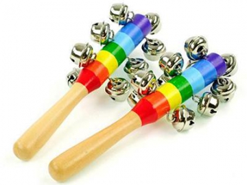 Clochette de main en bois