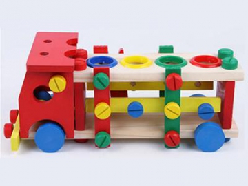 Jeu de construction en bois camion