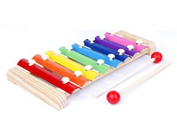 Xylophone multicolore en bois