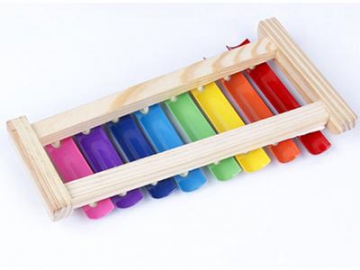 Xylophone multicolore en bois