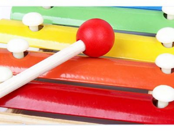 Xylophone multicolore en bois