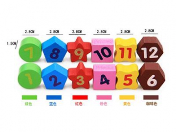 Puzzle en bois horloge