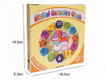 Puzzle en bois horloge
