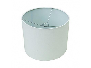 Abat-jour contrecollé en lin/ soie, cylindrique plat, couleur variée  Modèle Numéro:DJL0590