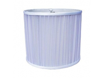 Abat-jour, tambour diffuseur plissé, Organza, violet clair Modèle Numéro:DJL0267