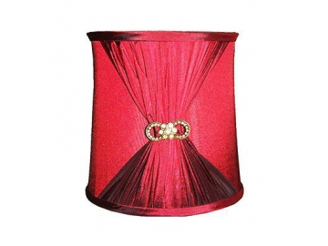 Abat-jour de foreme cylindrique mi-plié, rouge brillant Modèle Numéro: DJL0129