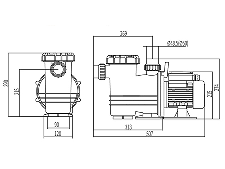 Pompe de piscine, DXD-310FM