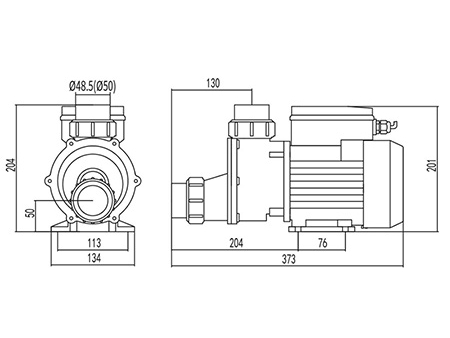 Pompe de baignoire de massage SPA, DXD-310A