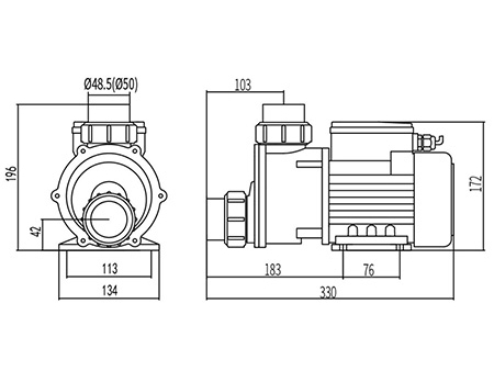 Pompe de circulation de massage SPA, DXD-310T