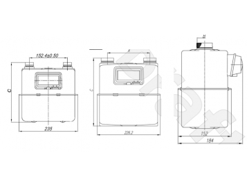 Compteur gaz à membrane, Atmos®