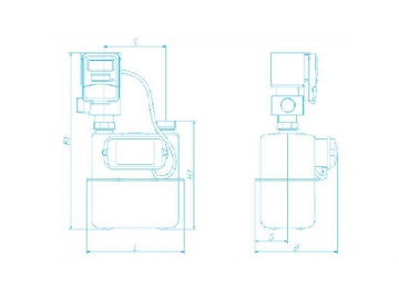 Compteur gaz communicant, avec soupape externe