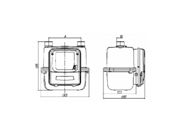 Compteur gaz communicant, modèle compact