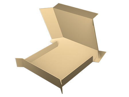 Boîte pliable ondulée