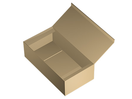 Boîte pliable ondulée