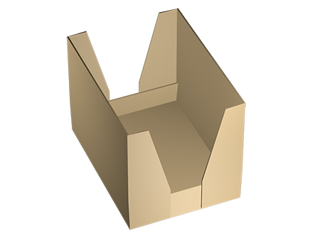 Boîte pliable ondulée