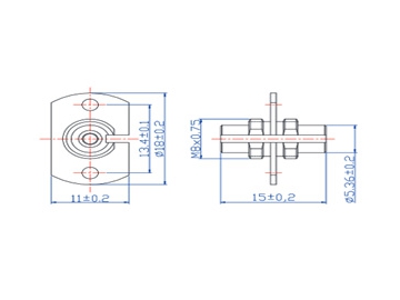 Adaptateur fibre optique D4