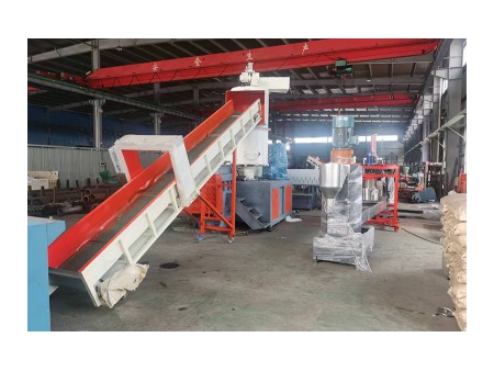 Ligne de granulation plastique avec compacteur