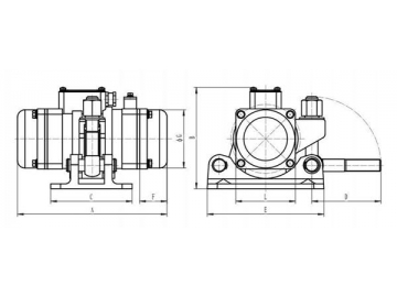 Vibrateur externe à haute fréquence pour béton