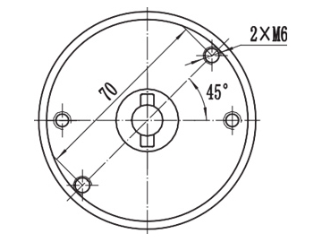 Moteur d'entraînement 250-500W, moteur à balais PMDC ZD083A1