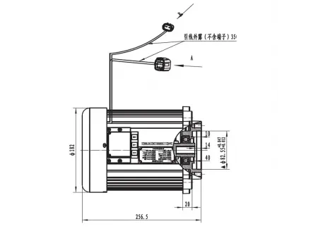 Moteur d’Entraînement de Levage 11000W, moteur Sans Balais PMDC TR155BL