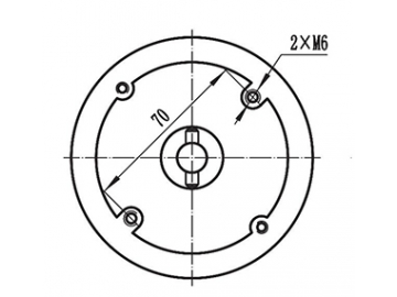 Moteur d'entraînement 500-600W, moteur à balais PMDC ZD097A1