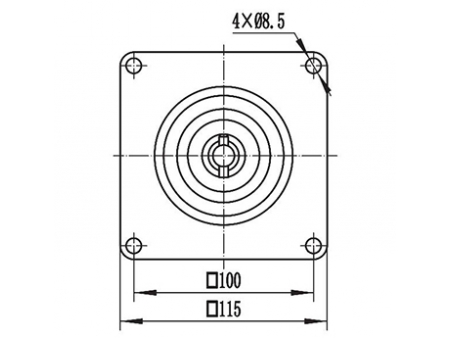 Moteur d'entraînement 400-800W, moteur à balais PMDC ZD116A1