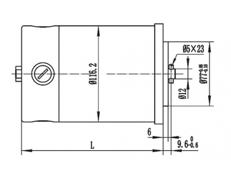 Moteur d'entraînement 400-800W, moteur à balais PMDC ZD116A1