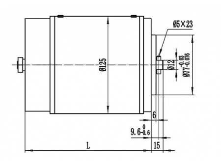 Moteur d'entraînement 800-1000W, moteur à balais PMDC ZD125A2