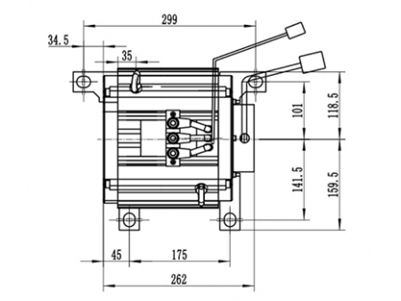 Moteur de traction 5000-8000W, Moteur sans balais PMDC TZ210BX-P