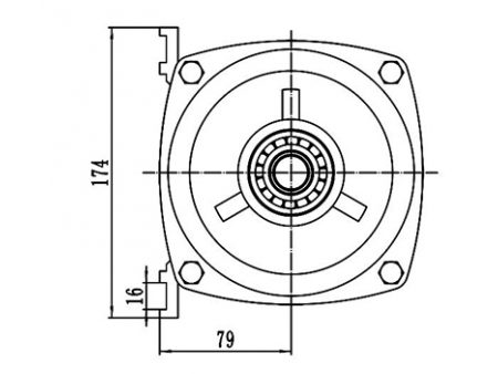 Moteur d'entraînement 1200-1800W, Moteur sans balais PMDC TF133AHF