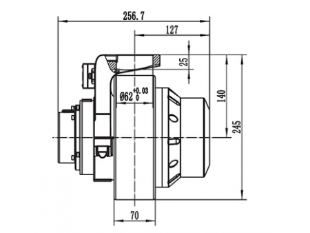 Ensemble moteur 750-1000W (Moteur sans balais PMDC) TF110BH1-JY120X