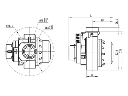 Ensemble Moteur d'Entraînement 1200W, Moteur Sans Balais PMDC TF110BH1-JY120X.32