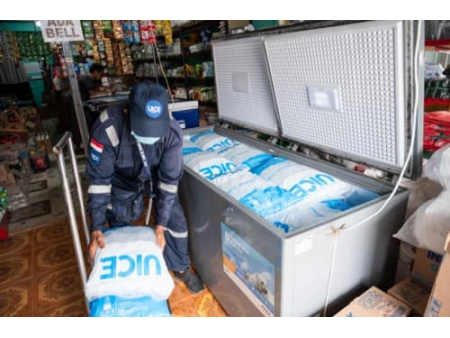 Machine à glace en tube de 30 tonnes en Indonésie