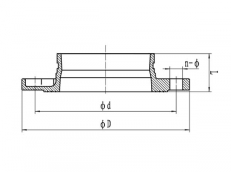 Adaptateur de bride rainuré PN16