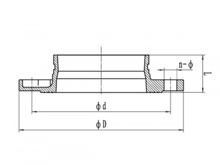 Adaptateur de bride rainuré ANSI 125/150