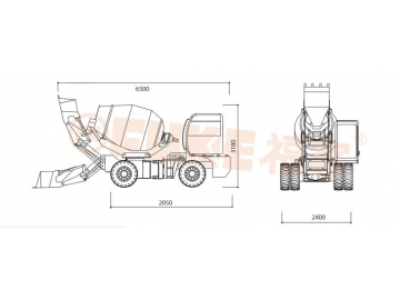 Bétonnière auto-chargeuse / Auto bétonnière / Bétonnière mobile, FK33-30