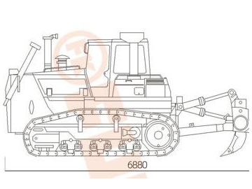 Bulldozers sur chenilles / Bouteurs sur chenilles / Tracteur à chenilles, FK14-220T