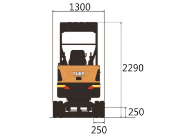 Mini-pelle / Mini-pelleteuse / Mini-excavatrice, FK22-9