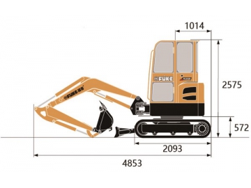 Mini-pelle / Mini-pelleteuse / Mini-excavatrice, FK35SR